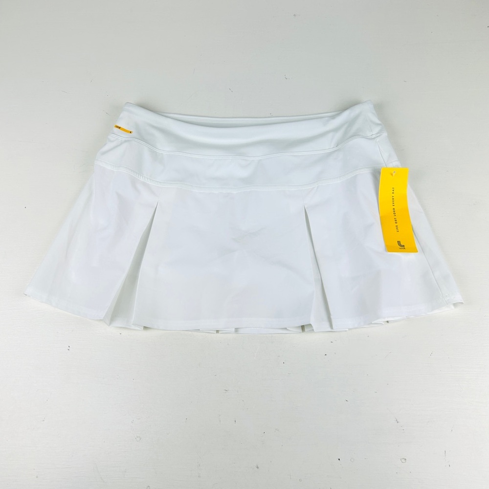 Lole Women's Justine Skort, White Sz Large Lined Mini Skirt Golf Tennis New